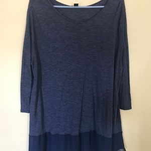 Navy top size 2x EUC